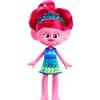 Mattel Trolls 3 - Tutti Insieme - Regina Poppy Alla Moda, bambola con capelli rosa da decorare, abito rimovibile e accessori inclusi, look ispirato al film, giocattolo per bambini, 3+ anni, HNF13