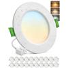Bojim Faretti LED da Soffitto Faretto Incasso per Cartongesso 5W Foro 68mm - 80mm, 220V 230V Luce Calda Naturale Fredda IP44 per Bagno Cucina Controsoffitto, 20 Pezzi