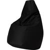 Zanotta - Pouf per esterno Sacco - Nero - Tessuto outdoor VIP - Designer Piero de Gatti