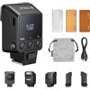 Godox iT22N Flash TTL per fotocamere Nikon, HSS a 1/8000 s, 700 flash a piena potenza, tempo di ricarica di 1,5 s, flash Speedlite con diffusori magnetici e filtri colorati (nero)