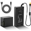 NEEWER Kit Batteria Fittizia Q6 per Flash Stroboscopico da Esterno Q6 con Alimentatore AC e Cavo (Spina EU), Batteria di Ricambio NB-Q6 33,6V 20A, Protezione di Sicurezza Intelligente, Lungo 5m, NT-Q6
