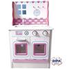 GIOCHERIA CUCINA LEGNO B/CO ROSA 74X45X30