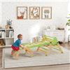 DecHome Gioco per Bambini 8 in 1 con Triangolo,Parete Liscia e Arco 191x74x63 cm DecHome