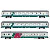 Rivarossi FS 3-UNIT TORINO-REGGIO CALABRIA XMPR INTERCITY PLUS LIVERY EP.Vb 1:87