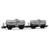 Rivarossi FS 2-UNIT PACK 2-AXLES WAGONS BIG TANK MONTECATINI LIVERY EP.III 1:87