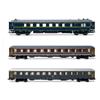 Rivarossi FS 3 CARROZZE RISTORANTE,1a CLASSE, 2a CLASSE ALPEN-EXPRESS EP.IVb 1:87