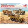 ICM: Wehrmacht 3t Trucks (V3000S, KHD S3000, L3000S) in 1:35 [3313507]