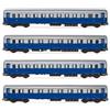 Rivarossi FS 4-UNITS TRENO AZZURRO EPOCA IIIb 1:87