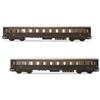 Rivarossi FS 2 CARROZZE 1 2a CLASSE C/SCOMPART.RISTORO 1 2a CLASSE EP.III-IV 1:87