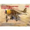 ICM CR.42 FALCO WITH ITALIAN PILOTS IN TROPICAL UNIFORM KIT 1:32