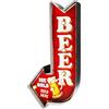 Insegna Della Birra per Pub, Cartello Retro Insegna Luminosa Vintage in Metallo,