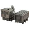 1pc Unico Saving Pot Treno Shaped Piggy Bank Pot Pot Home Decor (Grigio)