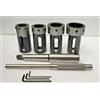 ZEALINDUSTRIES SET 4 PORTA MATRICI PER CONTROPUNTA TORNIO TIPO GALLEGGIANTE MT3 GAMBO...