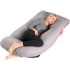 Cuscino Gravidanza - Cuscino Gravidanza per Dormire a Forma Di J Supporto Matern