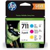 HP MULTIPACK 3 CARTUCCE ORIGINALI HP P2V32A 711 C M Y 29ml HP DesignJet T120 Series
