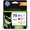 HP CARTUCCIA ORIGINALE HP P2V32A 711 C M Y 29ml MULTIPACK 3 PEZZI