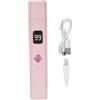 Fyearfly Rasoio Elettrico Donna, 2-in-1 Impermeabile Depilatore Corpo Donna, Rasoio Parti Intime Kit per Viso, Rasoio Intimo Donna e Trimmer Bikini IPX7 Impermeabile, Trimmer Intima con Display LED per Gambe