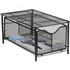 Mind Reader CABASKDR-BLK - Cestino portaoggetti in rete metallica, colore: nero