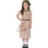 SMIFFYS Costume Ragazza sfollata, Operato, con abito, cartella, targhetta ID e berretto Halloween