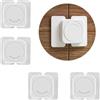 ZEWZE 4 pezzi di Sicurezza per Bambini - Blocca Porte, Cassetti, Armadi, Frigo e Finestre - Adesivo 3M Forte Senza Foratura - Compatibile con Mobili, Cucina - Bianco
