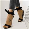 👠 Sandali Donna Tacco Alto con Fiocco Eleganti Estate Cinturino Caviglia