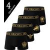 4 Boxer Uomo Traspiranti e Morbidi | Intimo High-End Nero Comodo 🩳✨