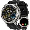 KOSPET Tank T4 Smartwatch Uomo, Acciaio Inox Completo, GPS a 6 Satelliti & Mappe Offline, 10ATM Subacqueo 45m, Batteria 50 Giorni, Chiamate Bluetooth, Monitor Salute 24/7, 1.43,Android & iOS