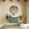 Parama Mobile bagno sospeso 60cm verde foresta cannettato 2 ante con top | Pelion