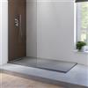 Parama Piatto doccia 90x140 cm in marmoresina grigio effetto pietra | Paros