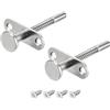 QUARKZMAN Chiusure a Spillo, 6,5x65mm/0,26x2,56 Pollici Chiusura con Pistone a Molla in Acciaio per Mobili Porta Letto, 2pz