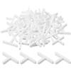 QUARKZMAN 400Pcs Distanziatori A Forma Di T In Plastica Per Piastrelle Da Parete E Pavimento Strumenti Per Piastrellatura 2mm 1/16 Distanziatori Per Piastrelle Ceramiche, Bianchi