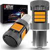KATUR Lampadina 1156 BA15S LED, Canbus 500% luminosità 3000LM Giallo Ambra con Ventola di Raffreddamento Lampadine LED 7506 P21W 1141 Indicatori di Direzione, 2PCS