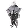 SHATCHI 90 cm Scheletro in Catene Fantasma Cranio Decorazione Appeso Halloween Tristo Mietitore Casa Infestata Puntello Spaventoso Spettrale, PVC, Nero