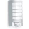 Steinel Lampada da Esterno L 12 S, Illuminazione esterna da Parete con sensore 180°, Ingresso casa, E27, Aluminium