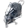 Colu Kid Copertura Antipioggia per Passeggino Compatibile con Cybex (Coya, Eezy Twist, Libelle), Antivento, Materiale EVA Trasparente, Grande Finestra Anteriore