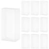 QUARKZMAN 10 PCS Scatola Regalo Trasparente, 40x30x82mm Scatola di Plastica per Caramelle Scatola per Favori Scatola per Imballaggio per Caramelle Biscotto Natale Feste Confezione Regalo