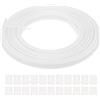 PATIKIL Ossa per Cucire, 10 Iarde 8mm Ampio Poliestere Cuci-Attraverso Stecche per Corsetti Corsetto Stecca con 40Pz Cappucci Terminali per Corsetto Abito Sposa Cappello Fai da Te, Beige