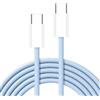 MAXY CAVO DATI E RICARICA PD60W 3A C263 USB-C TO USB-C FAST CHARGE 60W 1,5M BLU PER SMARTPHONE TABLET