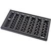 HMF 2600-02 Cassetta Monete Vari Scomparti con i Piedi, 33 x 18,5 x 2 cm, nero