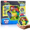 WOW! PODS - Tartarughe Ninja 4D Raffaello, Unico Collegabile Collezionabile Figura Bobble-head che esplode dal loro mondo nel tuo, esposizione a parete o mensola, Ninja Turtles Giocattoli e regali,