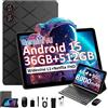 Does not apply Android 15 Tablet, Tablet 11 Pollici Con SIM E Wifi, 36GB+512GB (TF 1TB), 4G LTE