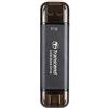 Transcend ESD310C Dual USB Portable SSD 1Tb Nero