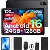 Does not apply U12 Tablet Con Tastiera Android 16, Tablet 12 Pollici, 24GB RAM+128GB/2TB TF, WI