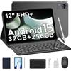 Does not apply T36 Tablet 12 Pollici, Android 15, 2025 Nuovo Tablet Con Tastiera, 20GB+256GB/2T