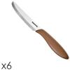 Tescoma Coltello Tavola 6 Pezzi Linea Presto di Tescoma-Marrone