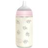 Suavinex Biberon in Vetro Poetry 240 ml Flusso Medio Rosa