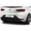 RDX Racedesign Minigonna posteriore 'Diffusor' compatibile con Seat Leon 5F FR SC/5 porte 2013-2017 escl. ST/Cupra (ABS Nero lucido)