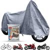 TEMPO DI SALDI Telo Moto per Esterno Impermeabile Grigio 230x130 cm, peso 200 Grammi, Telo Coprimoto e Scooter Antipioggia e Resistente, adatto anche come Copri Bicicletta Da Esterno