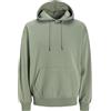 JACK & JONES JACK&JONES JJESTAR Basic - Felpa con Cappuccio, Iceberg Green., XL