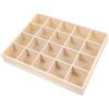 Ciieeo Scatola a Scomparti Con 20 Scomparti Organizer Per Cassetti Per Biancheria Intima E Calzini Contenitore Impilabile Per Armadio Cassettiera E Sotto Il Letto 13.39X10.63X1.97In